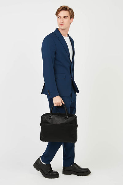 large portfolio document holder bag - soft vintage homme #couleur_noir