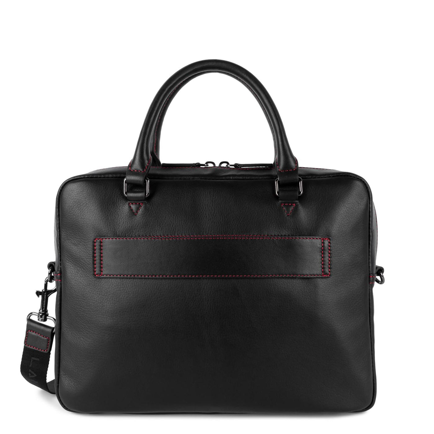 m portfolio document holder bag - soft vintage homme #couleur_noir-rouge