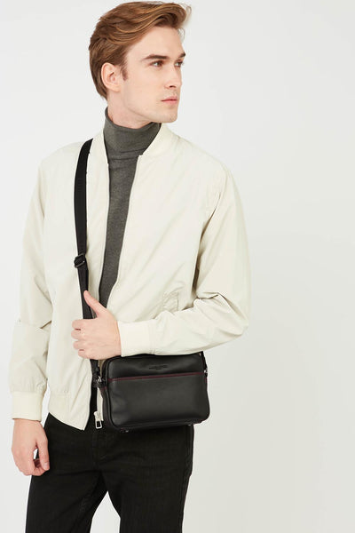 crossbody bag - soft vintage homme #couleur_noir-rouge