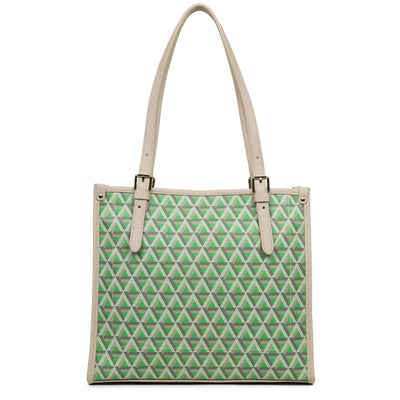 small tote bag - ikon #couleur_vert-prairie-beige