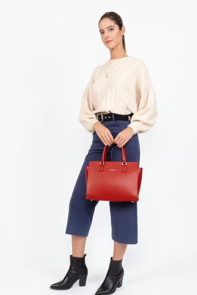 handbag - saffiano intemporel #couleur_rouge