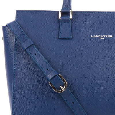 tote bag - saffiano intemporel #couleur_bleu-fonc