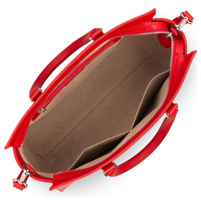 tote bag - saffiano intemporel #couleur_rouge