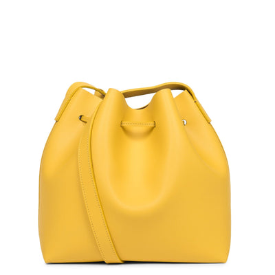 large bucket bag - pur & element city #couleur_jaune-in-camel