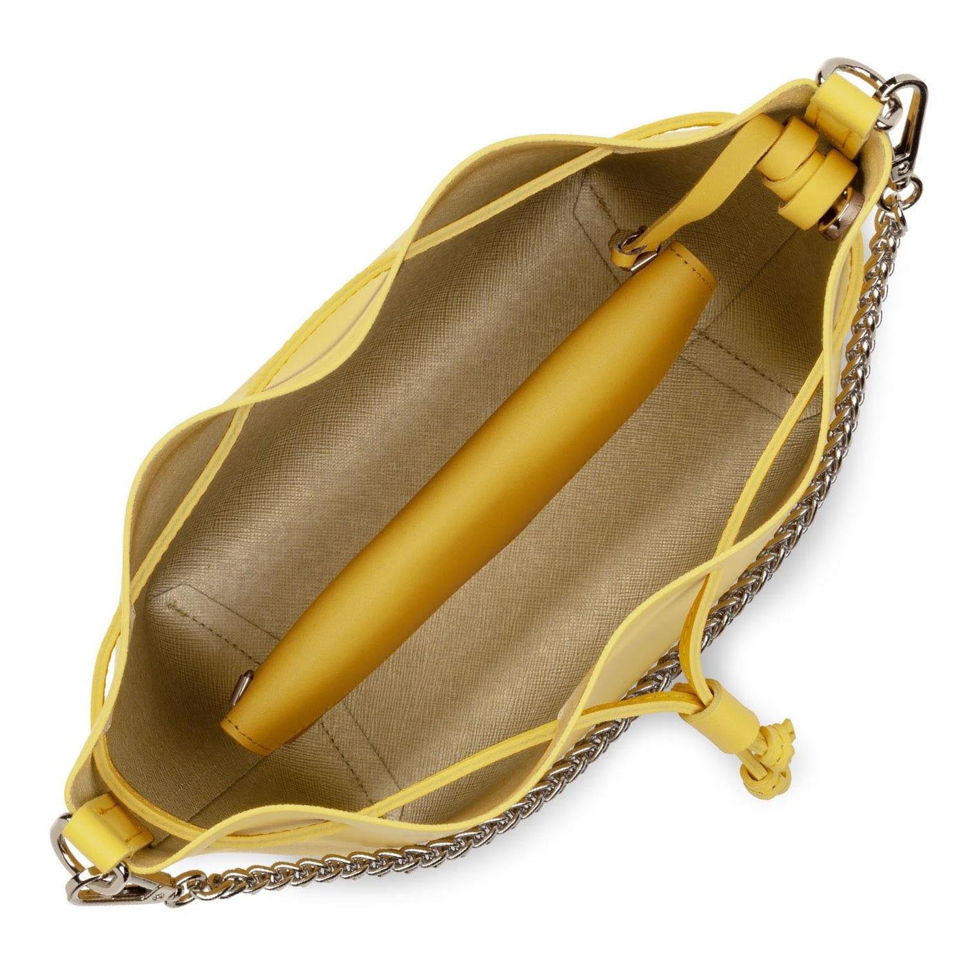 small bucket bag - pur & element city #couleur_poussin-in-champagne