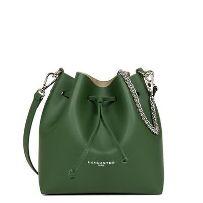 small bucket bag - pur & element city #couleur_vert-pin-in-champagne