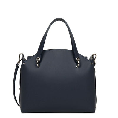 handbag - city flore #couleur_bleu-fonc-in-argent