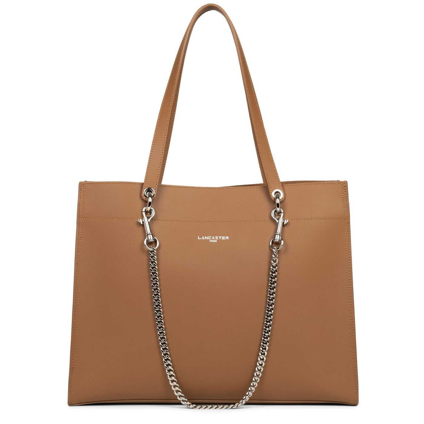 large tote bag - pur & element city #couleur_camel-in-champagne