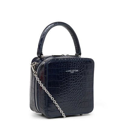 box bag - exotic bonnie #couleur_bleu-fonce-croco