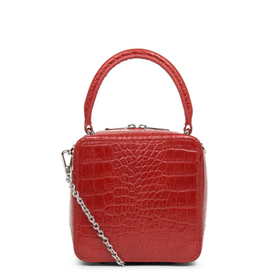 box bag - exotic bonnie #couleur_rouge-croco