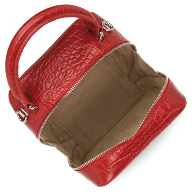 box bag - exotic bonnie #couleur_rouge-croco