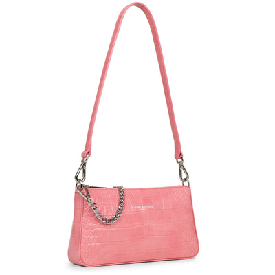 small crossbody bag - exotic lézard & croco fr #couleur_rose