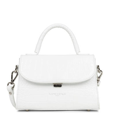 small handbag - exotic lézard & croco fr #couleur_blanc
