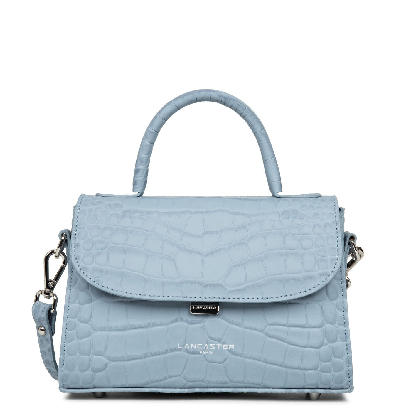 small handbag - exotic lézard & croco fr #couleur_bleu-cendre