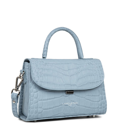 small handbag - exotic lézard & croco fr #couleur_bleu-cendre