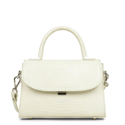 small handbag - exotic lézard & croco fr #couleur_ecru-lzard