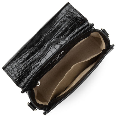 small handbag - exotic lézard & croco fr #couleur_noir