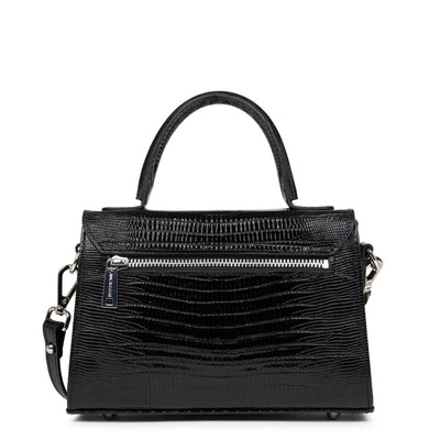 small handbag - exotic lézard & croco fr #couleur_noir-lzard