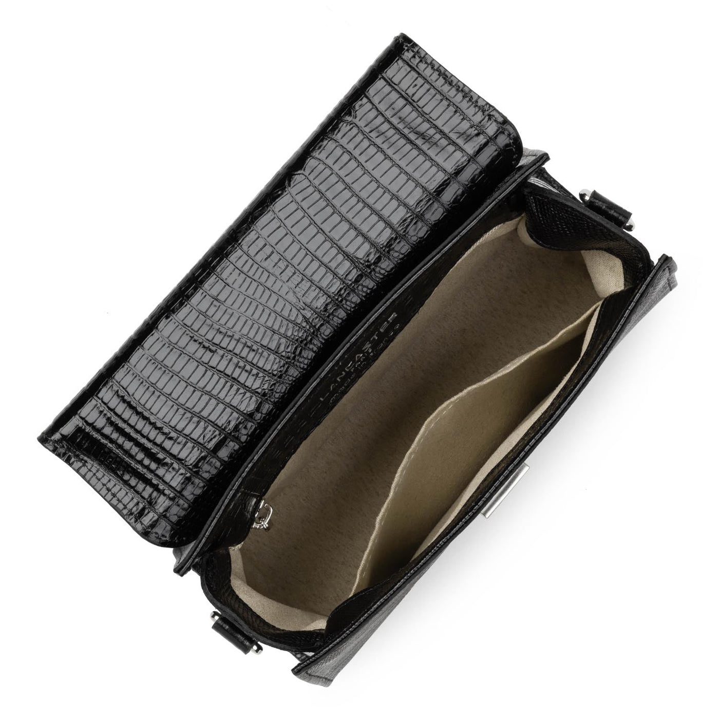 small handbag - exotic lézard & croco fr #couleur_noir-lzard