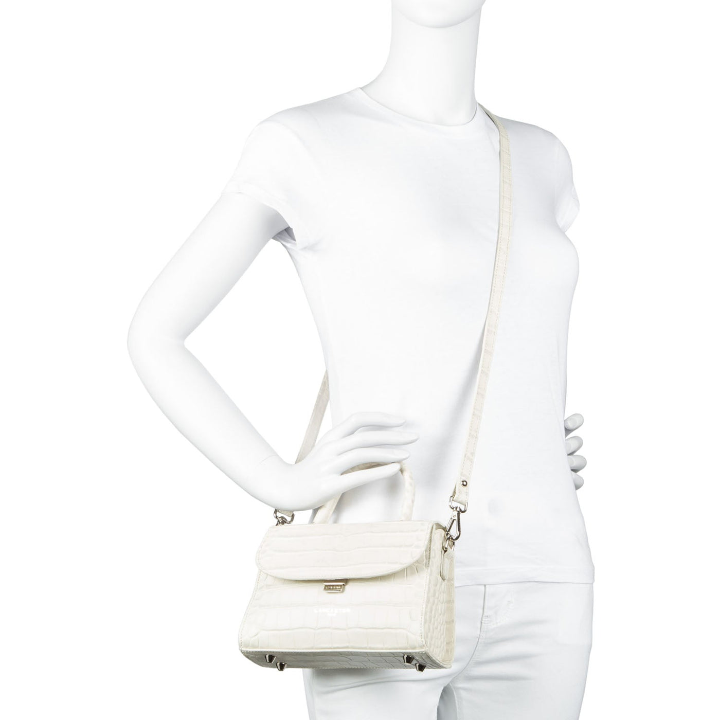 small handbag - exotic lézard & croco fr #couleur_poudre