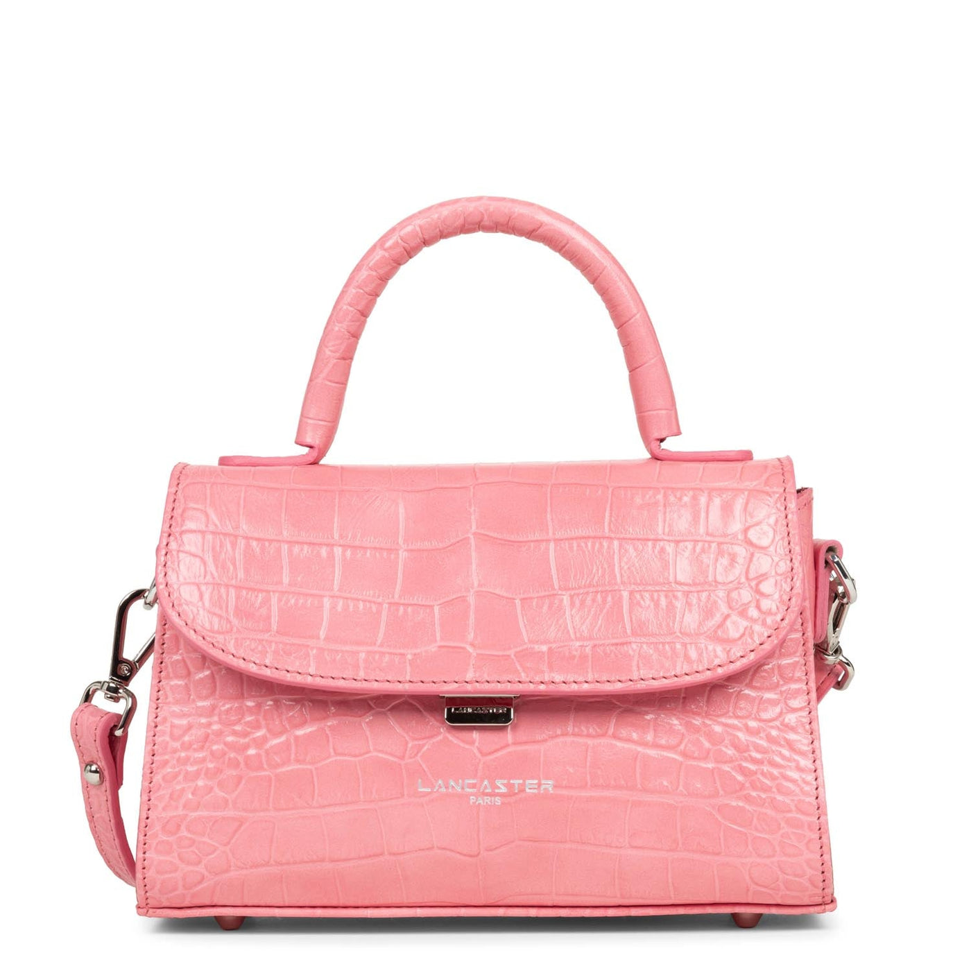 small handbag - exotic lézard & croco fr #couleur_rose