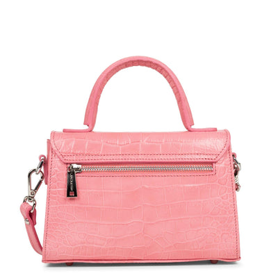 small handbag - exotic lézard & croco fr #couleur_rose