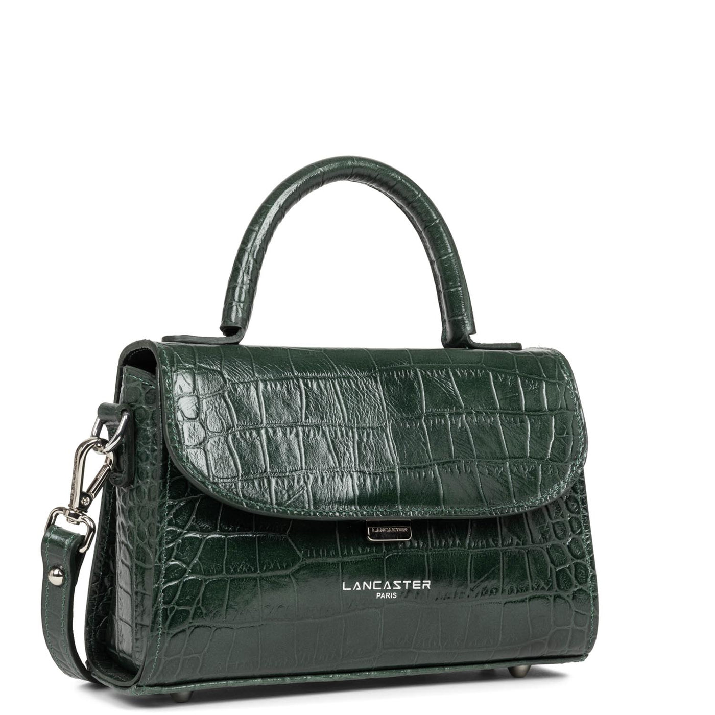 small handbag - exotic lézard & croco fr #couleur_vert-fort