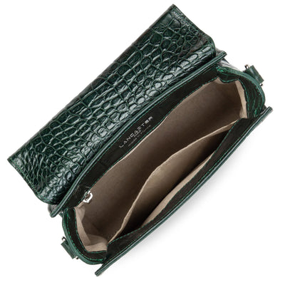 small handbag - exotic lézard & croco fr #couleur_vert-pin