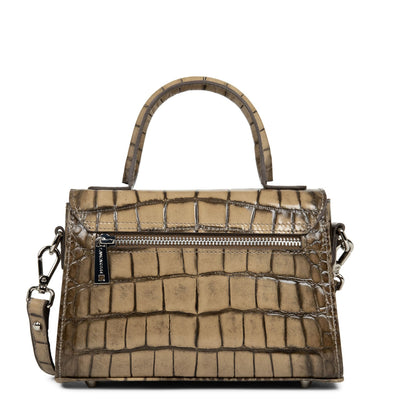 small handbag - croco hors série #couleur_naturel