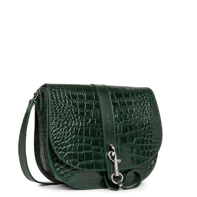 shoulder bag - exotic croco fr #couleur_vert-pin