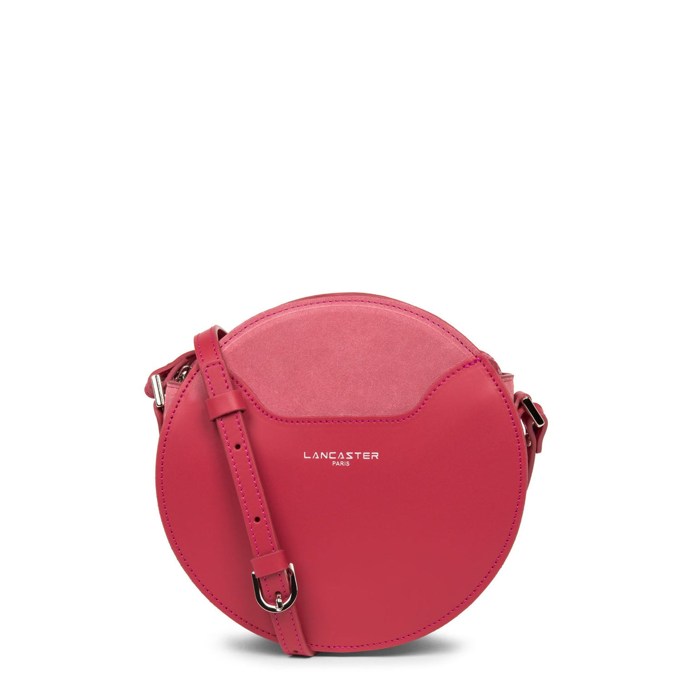 round bag - smooth lune #couleur_framboise