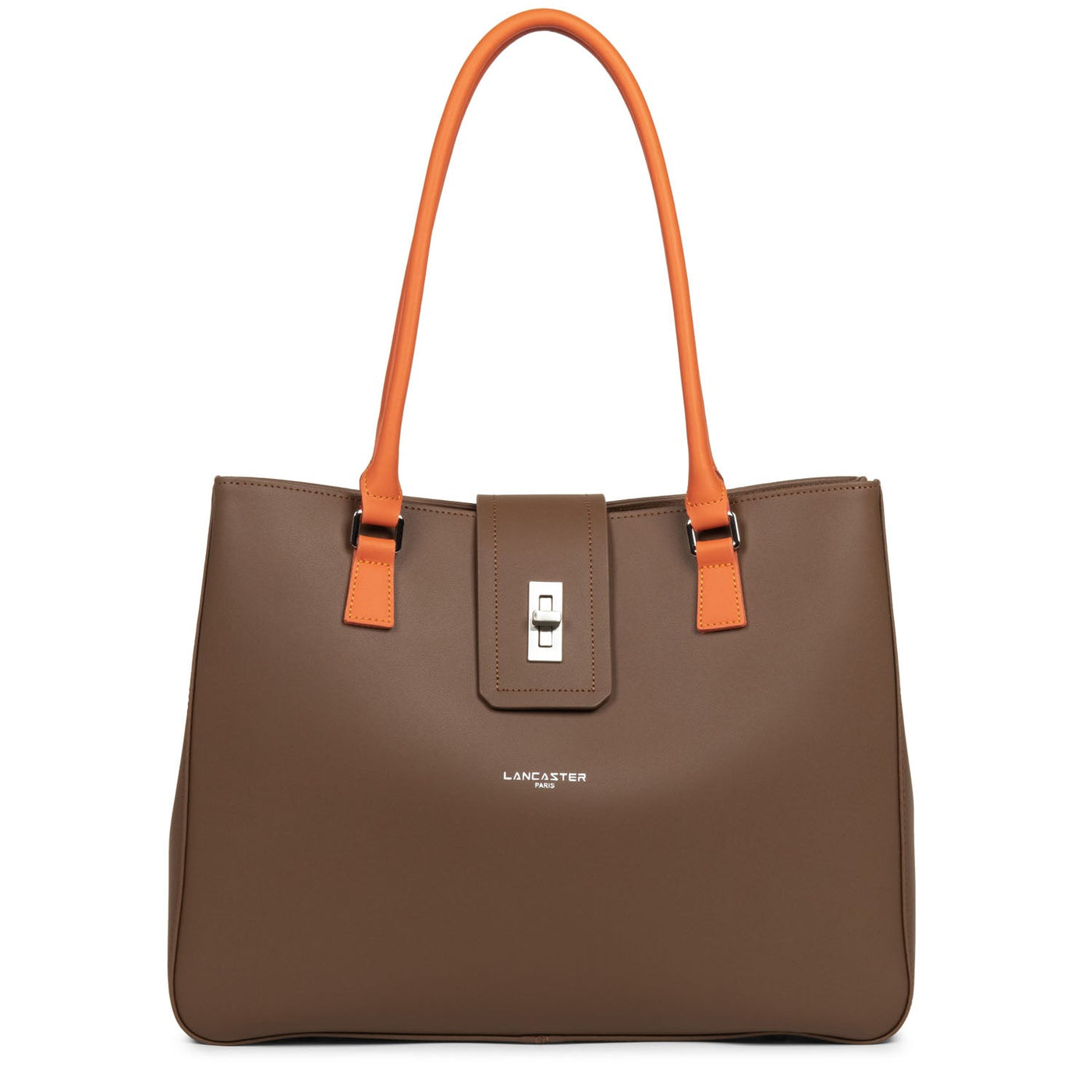 large tote bag - city maé #couleur_vison-orange