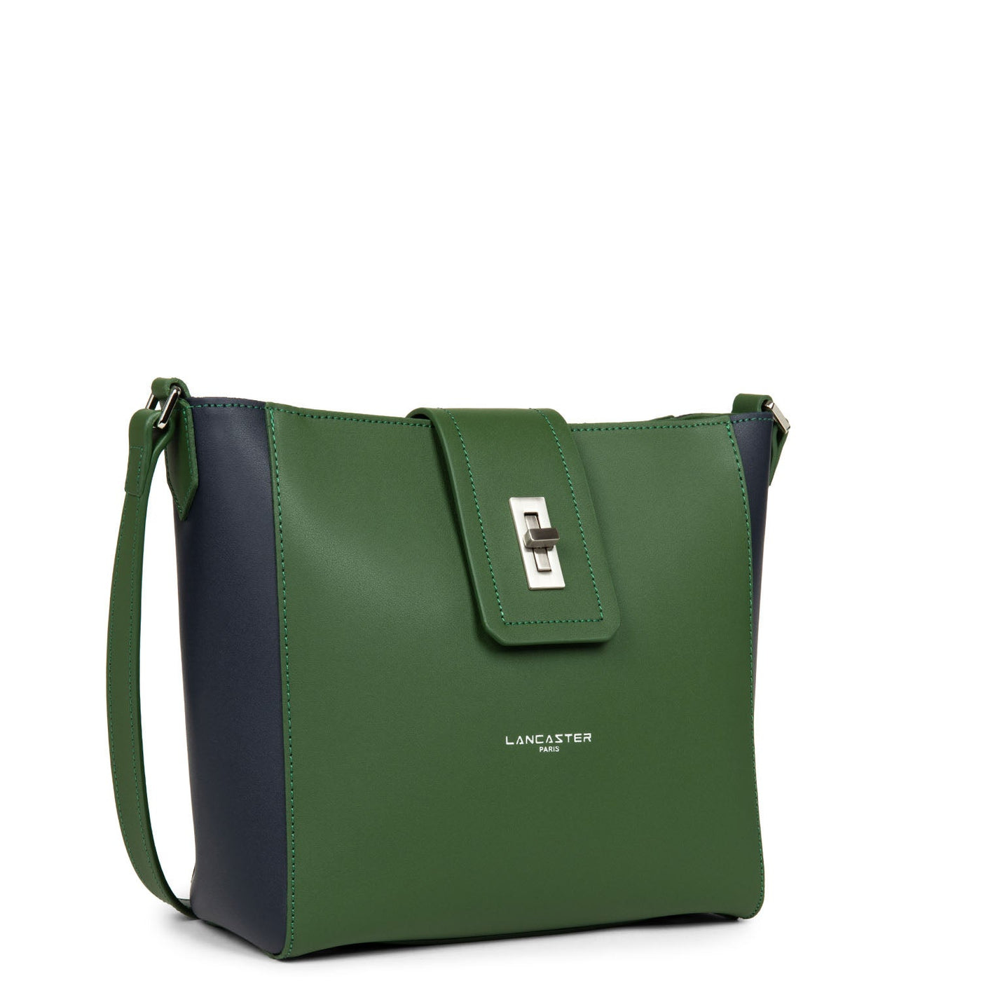 shoulder bag - city maé #couleur_vert-pin-bleu-fonc