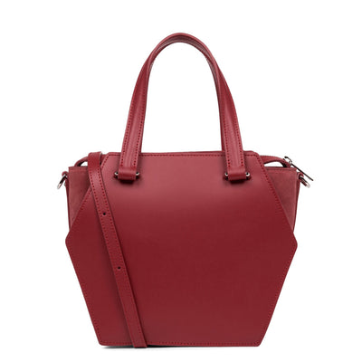 m handbag - smooth ruche #couleur_cerise