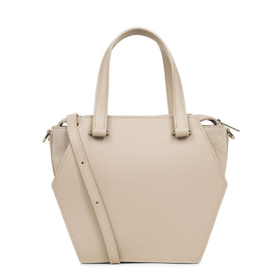 m handbag - smooth ruche #couleur_galet-ros