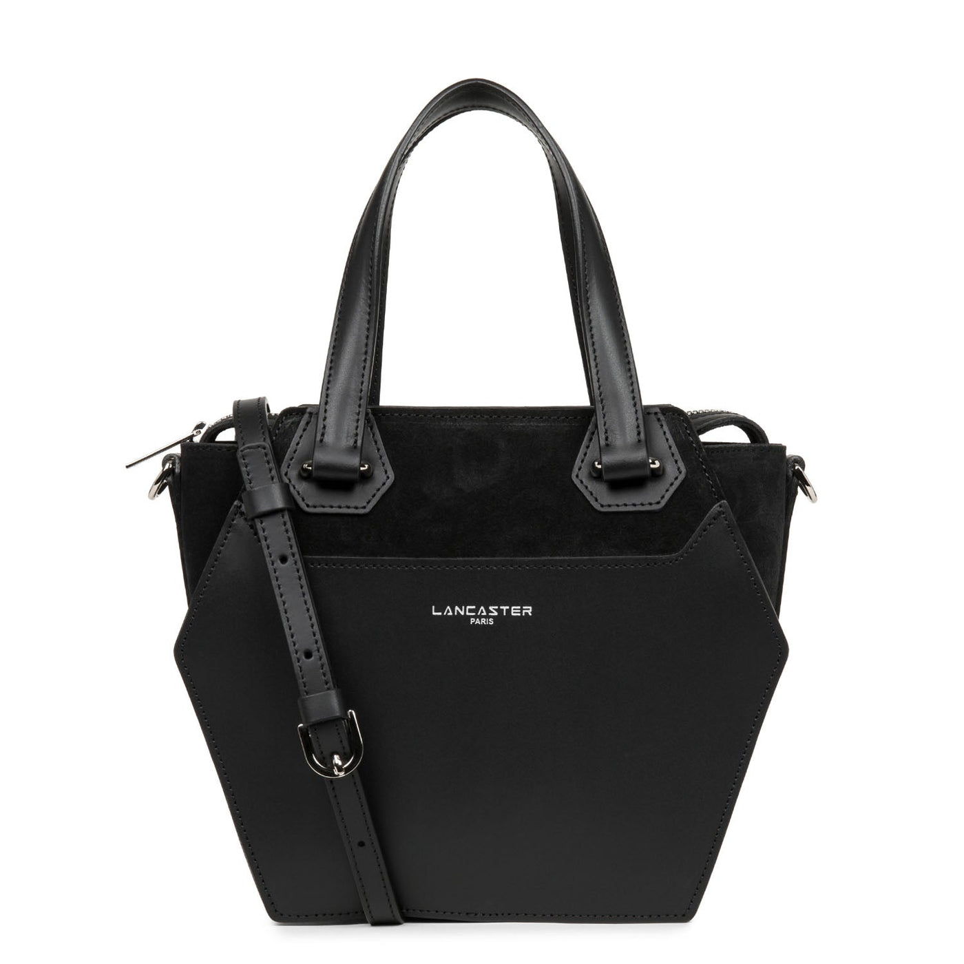 m handbag - smooth ruche #couleur_noir