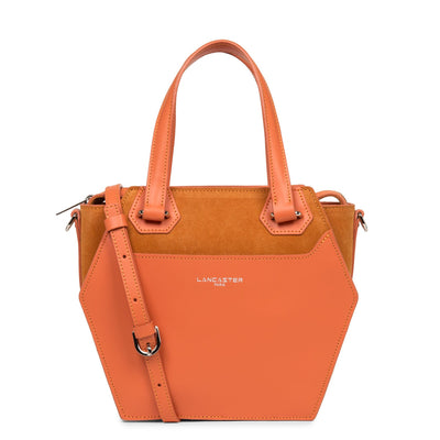 m handbag - smooth ruche #couleur_orange