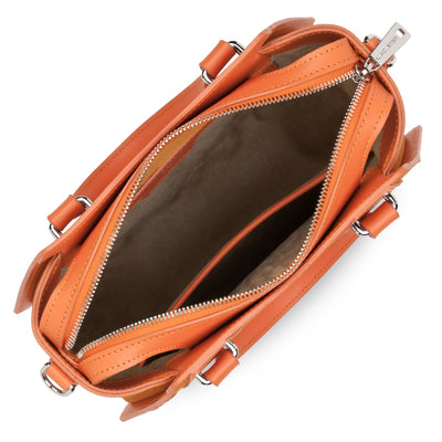 m handbag - smooth ruche #couleur_orange