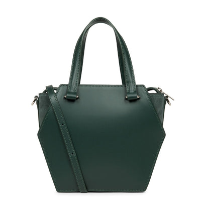 m handbag - smooth ruche #couleur_vert-alpine