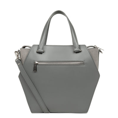 large tote bag - smooth ruche #couleur_gris