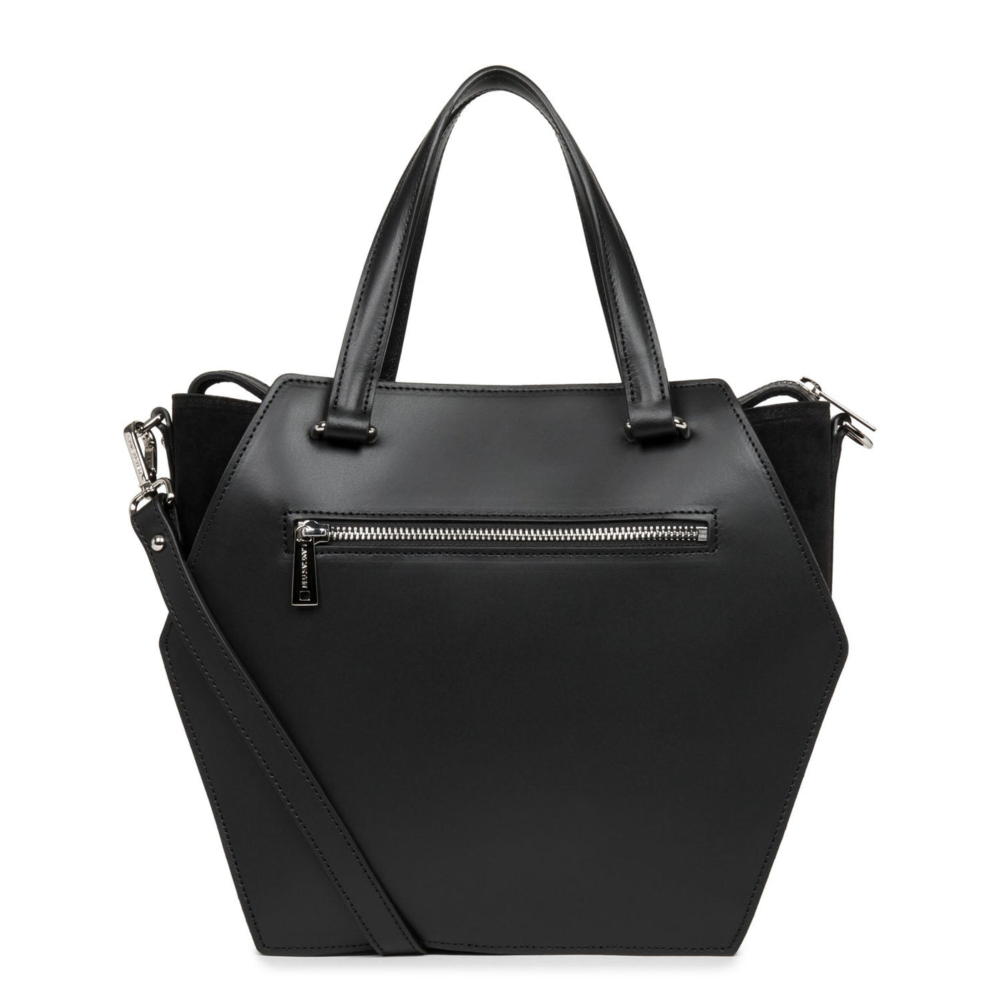 large tote bag - smooth ruche #couleur_noir