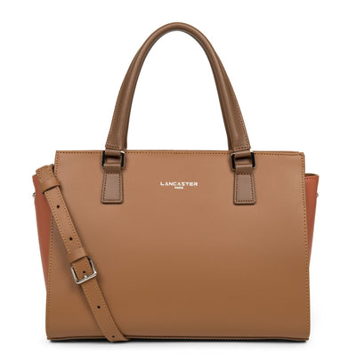 m handbag - smooth #couleur_camel-potiron-vison