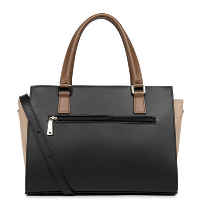 m handbag - smooth #couleur_noir-nude-vison