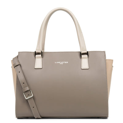 m handbag - smooth #couleur_taupe-nude-fonce-galet-rose