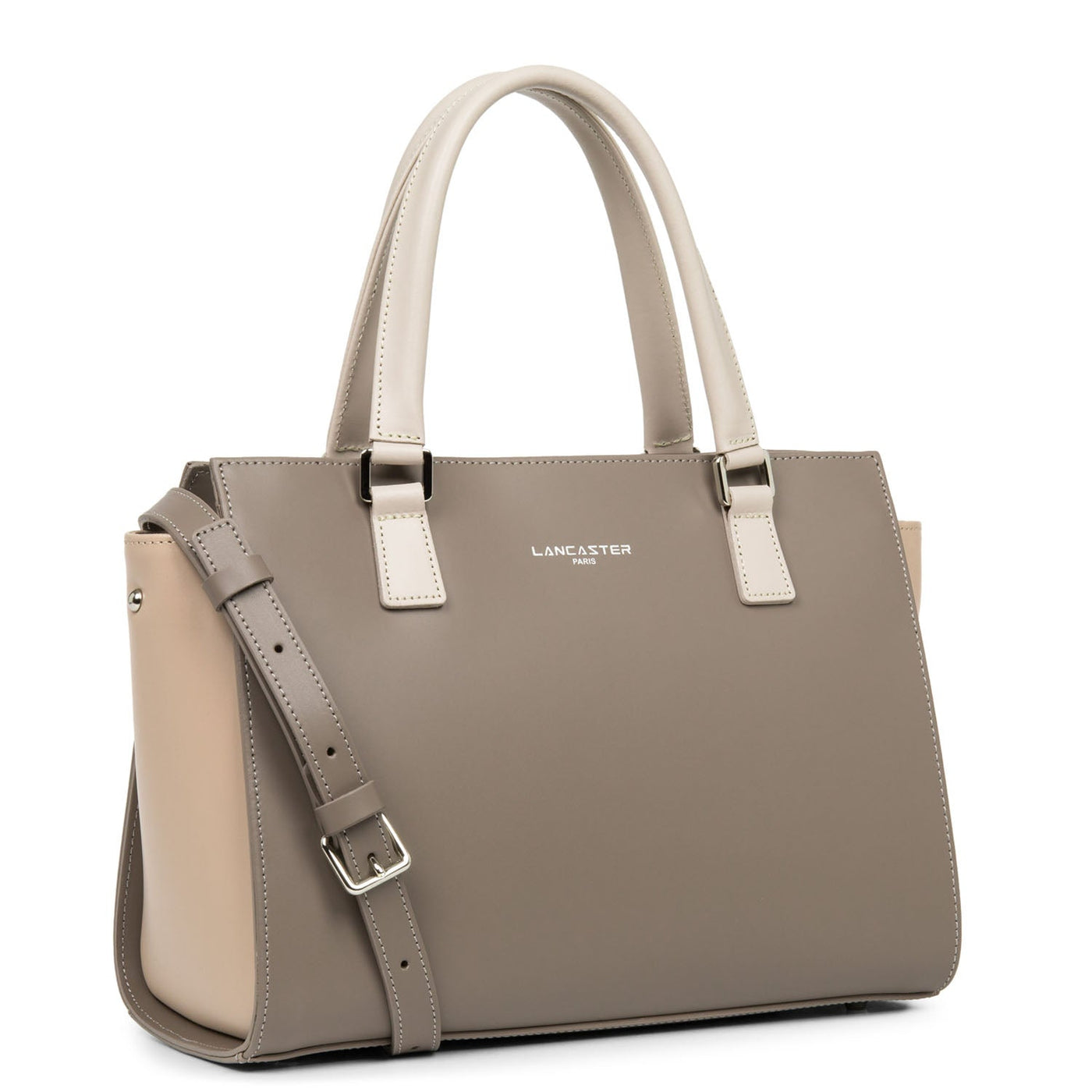 m handbag - smooth #couleur_taupe-nude-fonce-galet-rose