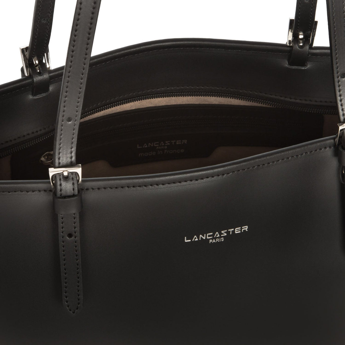 large tote bag - smooth #couleur_noir