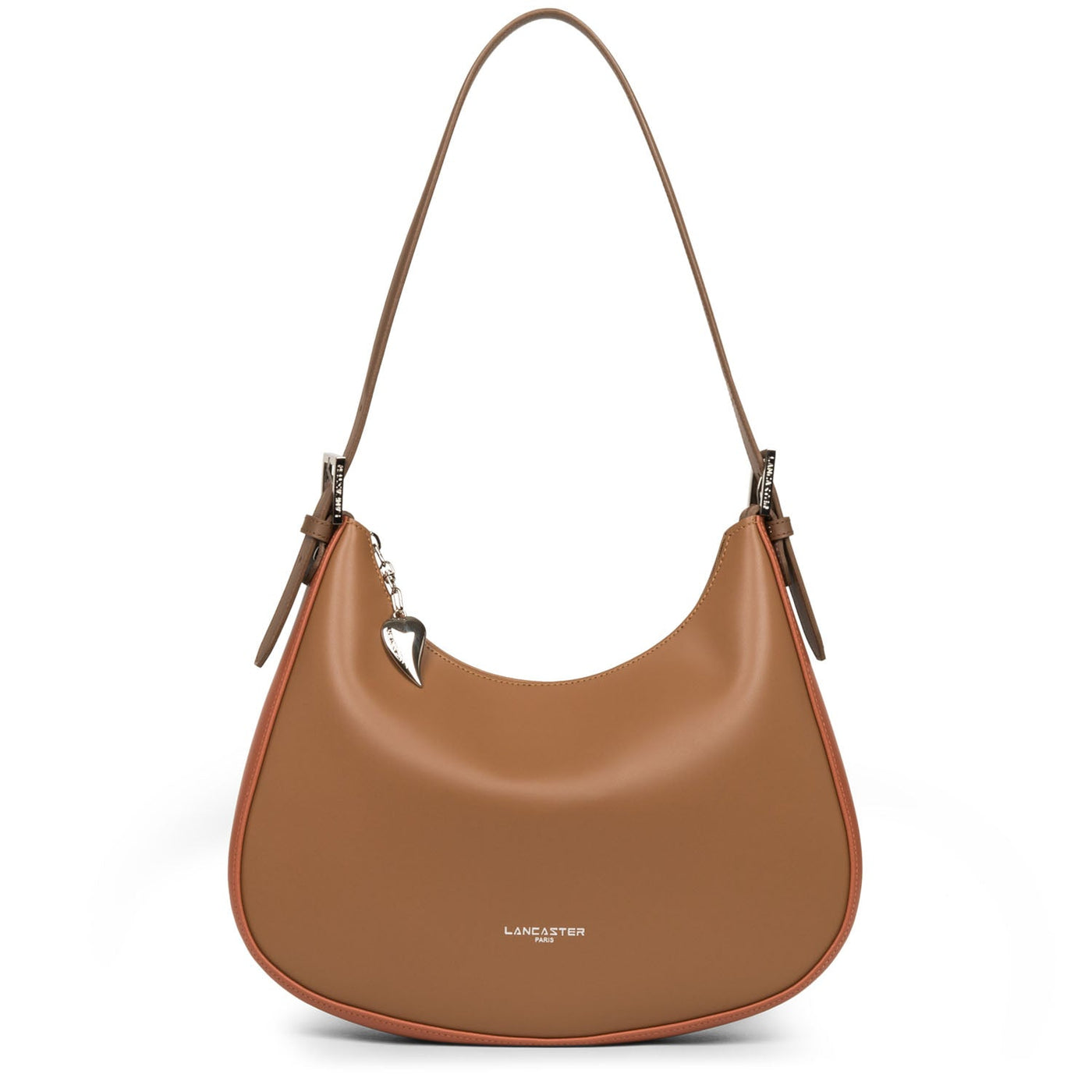shoulder bag - smooth #couleur_camel-potiron-vison