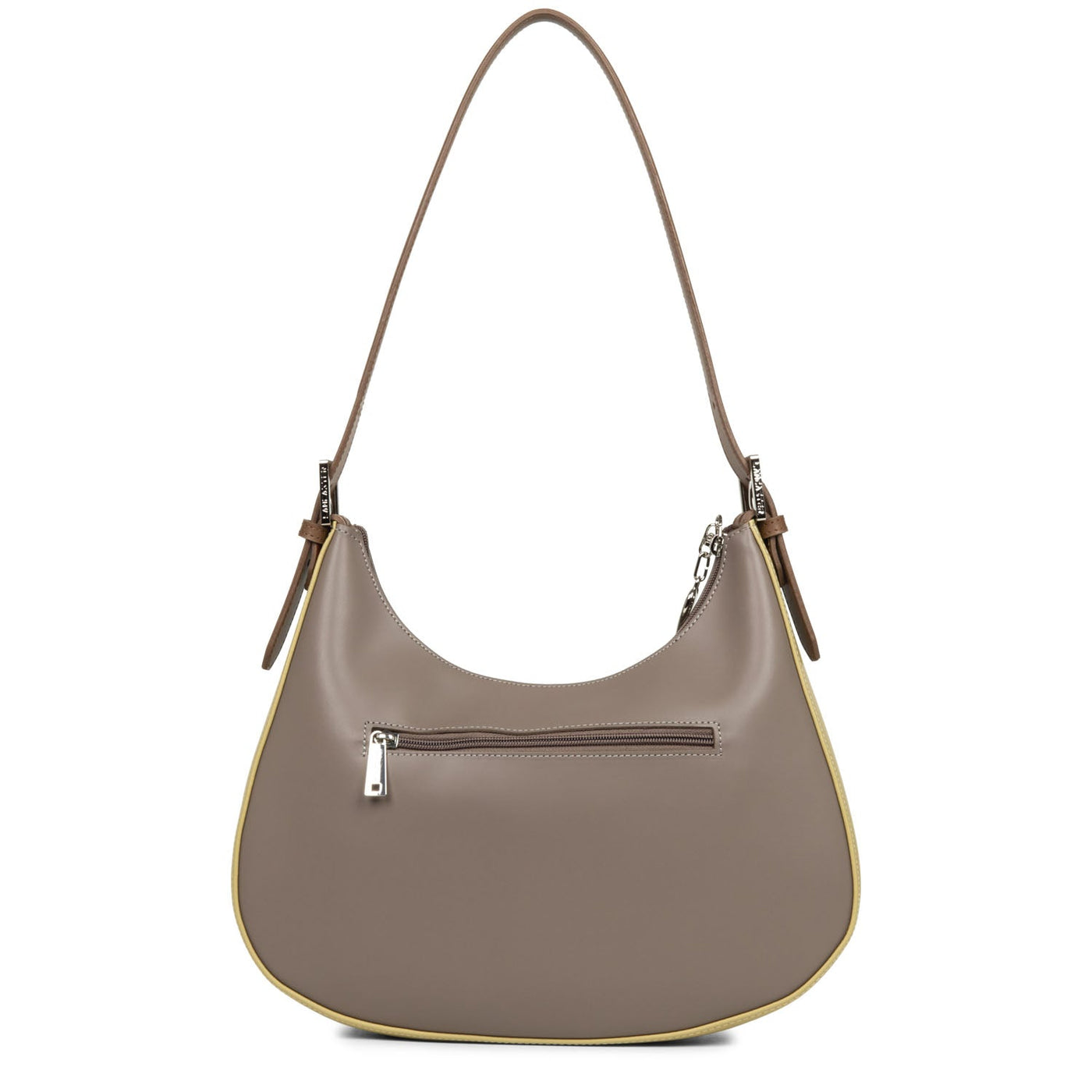 shoulder bag - smooth #couleur_taupe-gingembre-vison