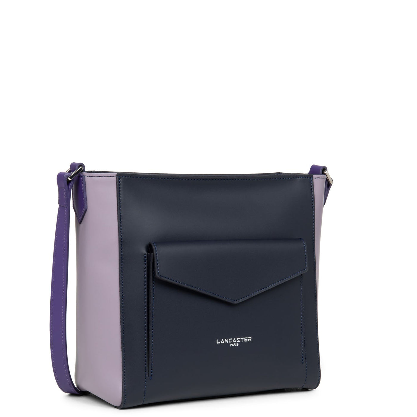 bucket bag - smooth #couleur_bleu-fonc-mauve-violet
