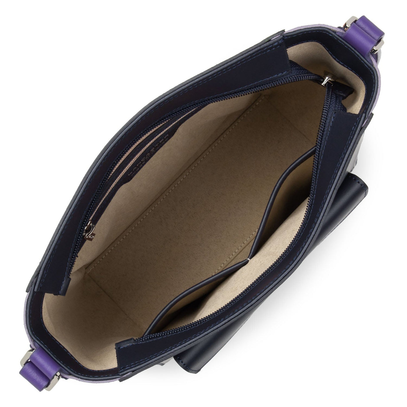 bucket bag - smooth #couleur_bleu-fonc-mauve-violet